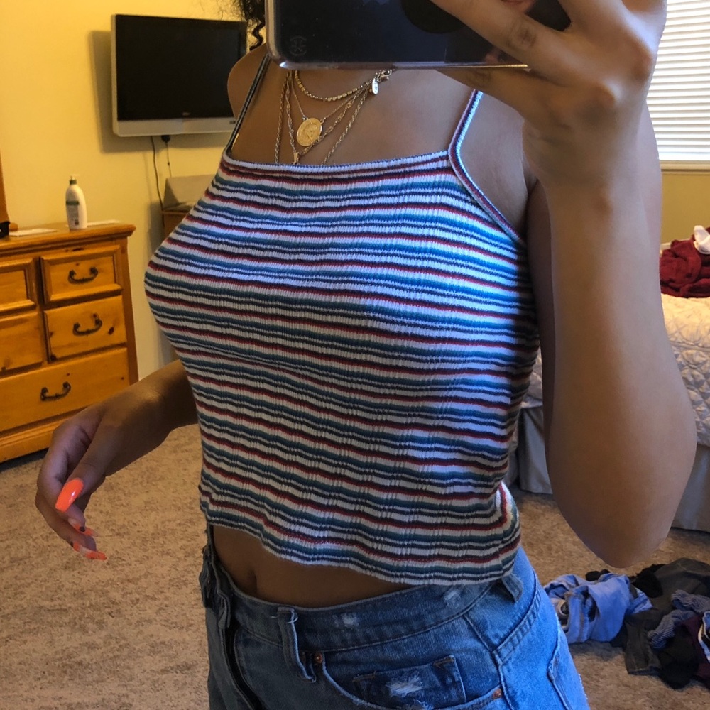Brandy striped tank